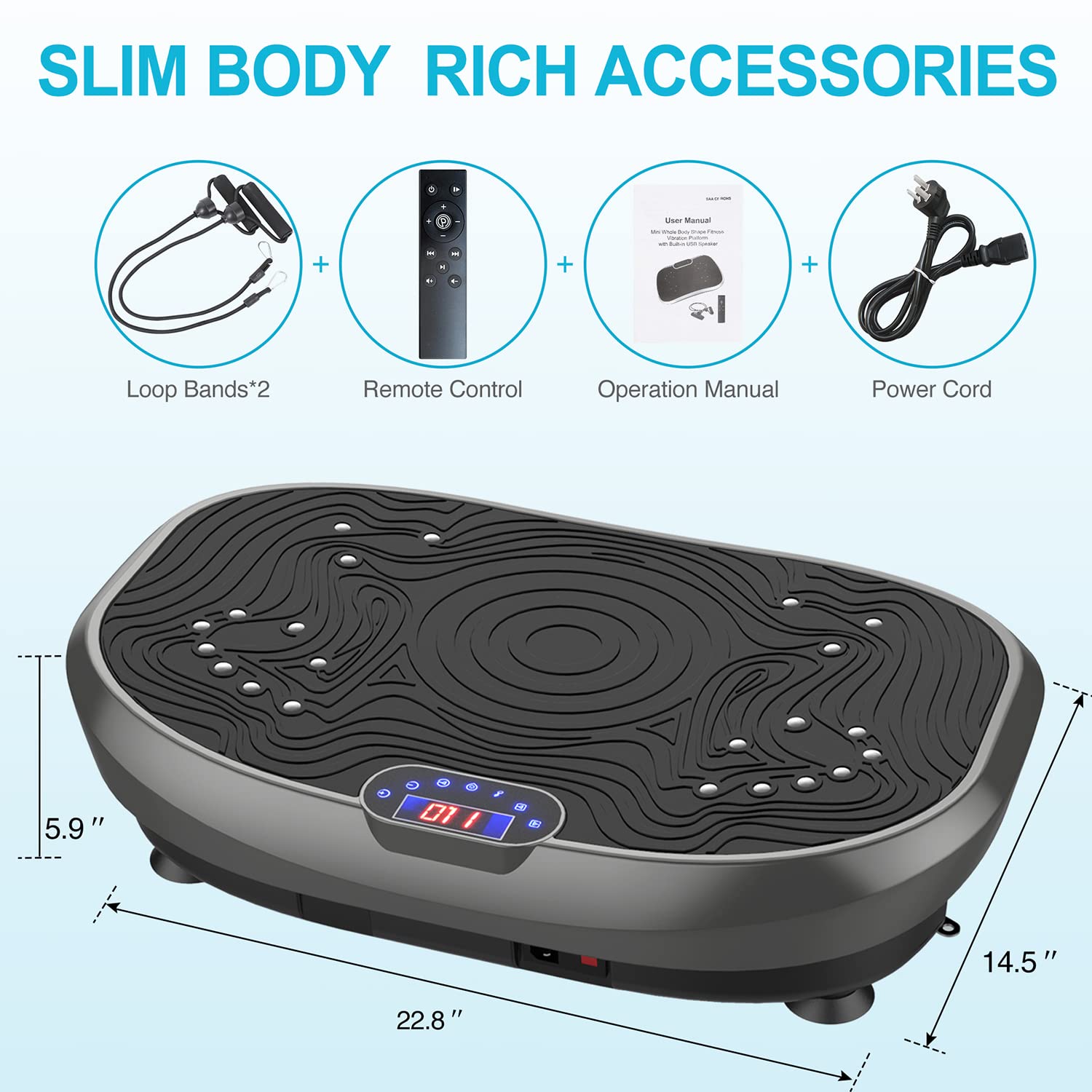 Amazon | AXV Vibration Plate Exercise Machine Whole Body